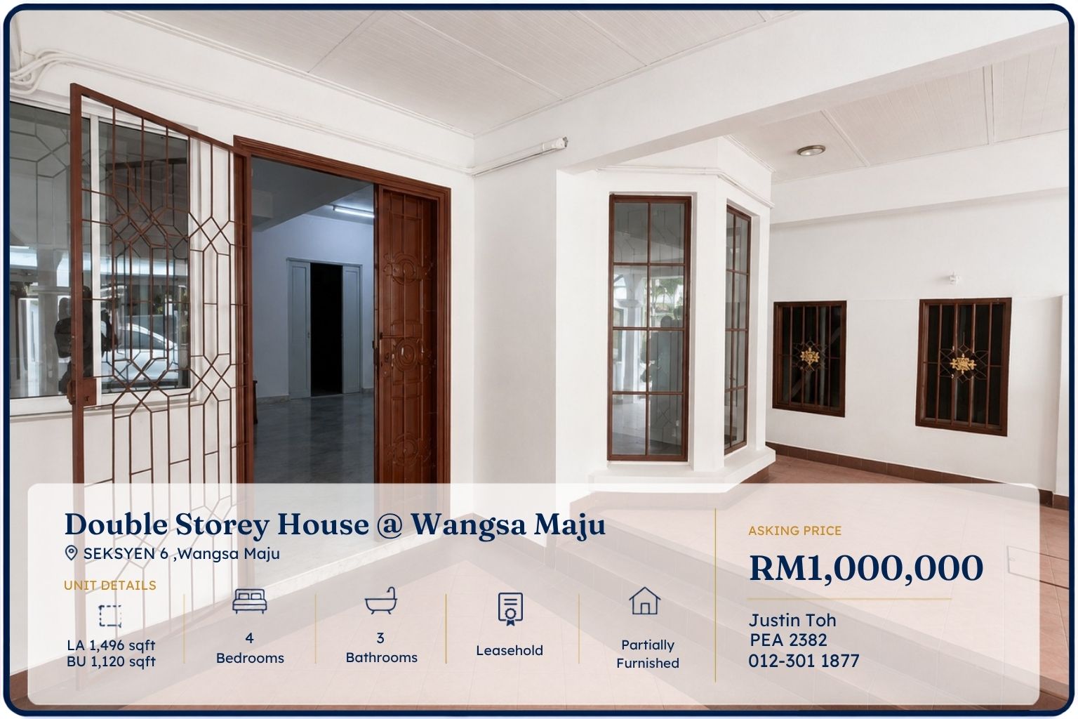 2 Storey Link House Wangsa Maju property for sale